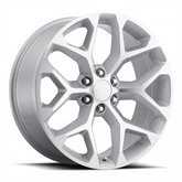 26" Snowflake Replica RP032 Wheel 🔥 26X10 +31 6X139.7 🔥 C.B 78.1 Silver Machined Rim ✅🔻